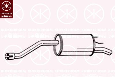 185497 KLOKKERHOLM Глушитель выхлопных газов конечный