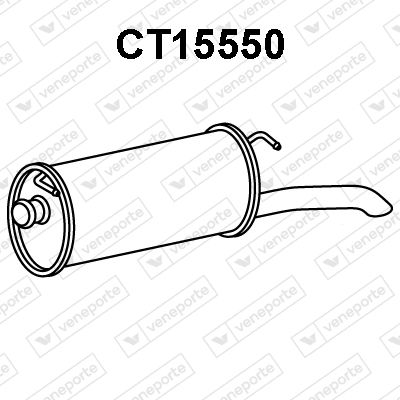 CT15550 VENEPORTE Глушитель выхлопных газов конечный