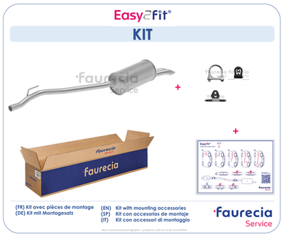 FS80447 Faurecia Глушитель выхлопных газов конечный