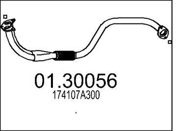 0130056 MTS Предглушитель выхлопных газов