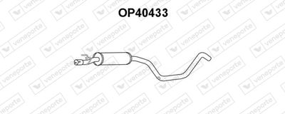 OP40433 VENEPORTE Средний глушитель выхлопных газов