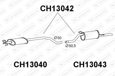 CH13042 VENEPORTE Глушитель выхлопных газов конечный