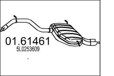 0161461 MTS Глушитель выхлопных газов конечный