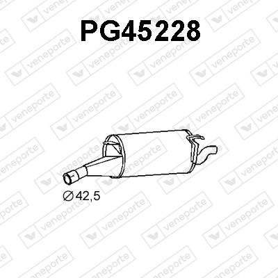 PG45228 VENEPORTE Глушитель выхлопных газов конечный