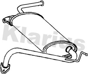 240062 KLARIUS Глушитель выхлопных газов конечный
