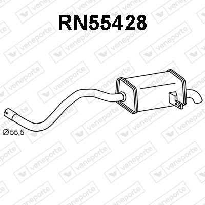 RN55428 VENEPORTE Глушитель выхлопных газов конечный
