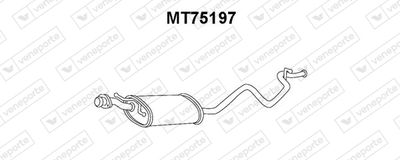 MT75197 VENEPORTE Глушитель выхлопных газов конечный