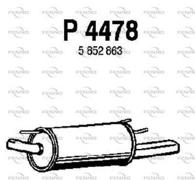 P4478 FENNO Глушитель выхлопных газов конечный