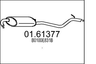 0161377 MTS Глушитель выхлопных газов конечный