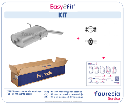 FS45556 Faurecia Глушитель выхлопных газов конечный