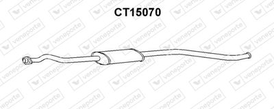 CT15070 VENEPORTE Средний глушитель выхлопных газов