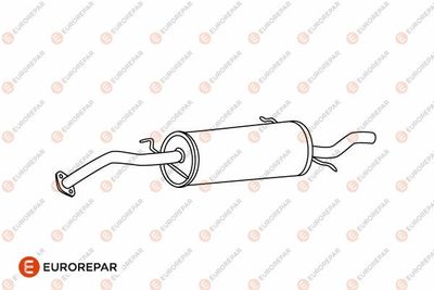 E12877R EUROREPAR Глушитель выхлопных газов конечный