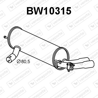 BW10315 VENEPORTE Глушитель выхлопных газов конечный