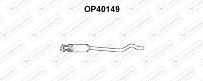 OP40149 VENEPORTE Средний глушитель выхлопных газов