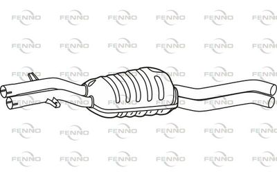 P1465 FENNO Средний глушитель выхлопных газов