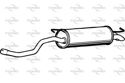 P7524 FENNO Глушитель выхлопных газов конечный