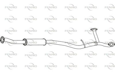 P9047 FENNO Средний глушитель выхлопных газов