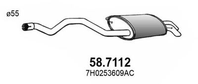 587112 ASSO Глушитель выхлопных газов конечный
