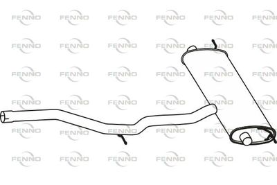 P76123 FENNO Глушитель выхлопных газов конечный