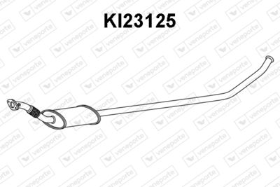 KI23125 VENEPORTE Средний глушитель выхлопных газов