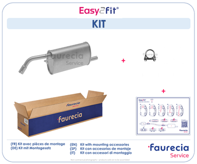 FS75136 Faurecia Глушитель выхлопных газов конечный