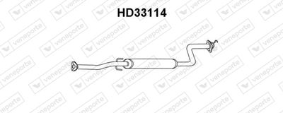 HD33114 VENEPORTE Средний глушитель выхлопных газов