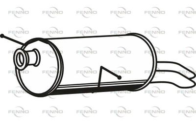 P4644 FENNO Глушитель выхлопных газов конечный