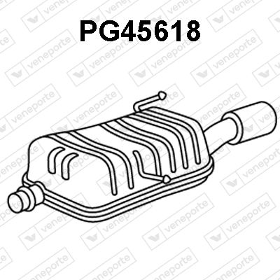 PG45618 VENEPORTE Глушитель выхлопных газов конечный