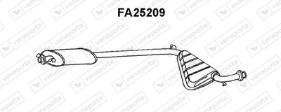 FA25209 VENEPORTE Средний глушитель выхлопных газов