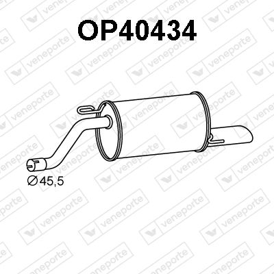 OP40434 VENEPORTE Глушитель выхлопных газов конечный