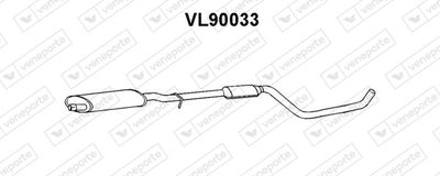 VL90033 VENEPORTE Предглушитель выхлопных газов