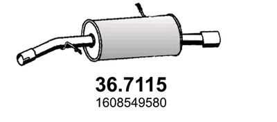 367115 ASSO Глушитель выхлопных газов конечный