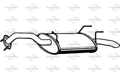 P4078 FENNO Глушитель выхлопных газов конечный