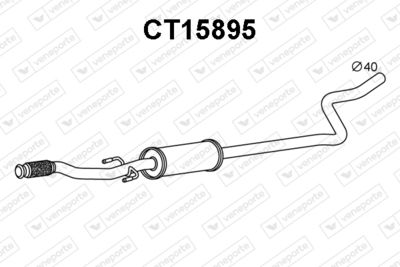 CT15895 VENEPORTE Предглушитель выхлопных газов