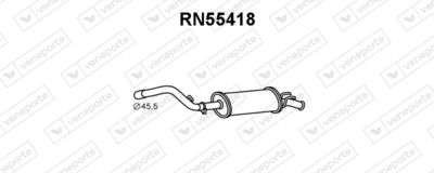 RN55418 VENEPORTE Глушитель выхлопных газов конечный