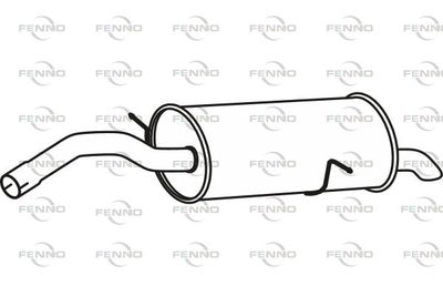 P4676 FENNO Глушитель выхлопных газов конечный