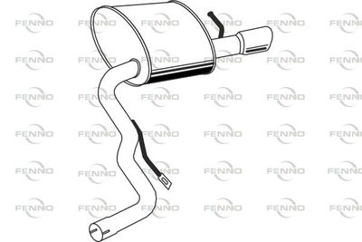 P11022 FENNO Глушитель выхлопных газов конечный