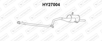 HY27004 VENEPORTE Глушитель выхлопных газов конечный