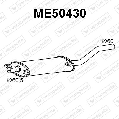 ME50430 VENEPORTE Предглушитель выхлопных газов