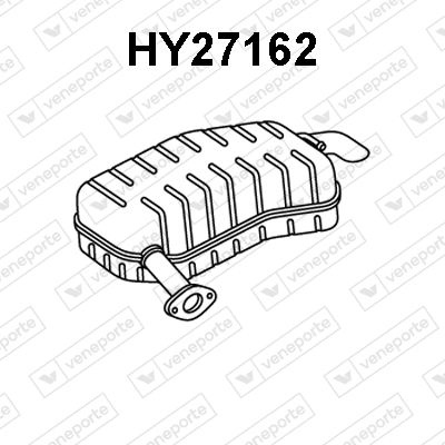 HY27162 VENEPORTE Глушитель выхлопных газов конечный