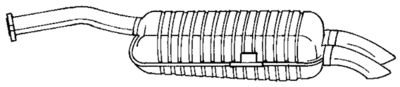 16625 SIGAM Глушитель выхлопных газов конечный