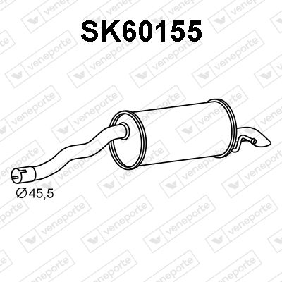 SK60155 VENEPORTE Глушитель выхлопных газов конечный