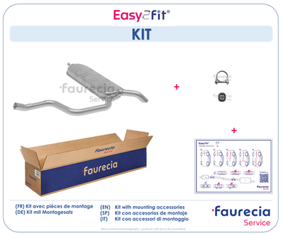 FS50077 Faurecia Глушитель выхлопных газов конечный