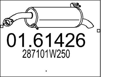0161426 MTS Глушитель выхлопных газов конечный