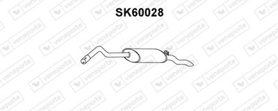 SK60028 VENEPORTE Глушитель выхлопных газов конечный