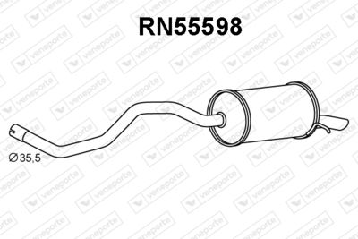 RN55598 VENEPORTE Глушитель выхлопных газов конечный