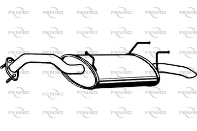 P4074 FENNO Глушитель выхлопных газов конечный