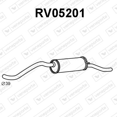 RV05201 VENEPORTE Глушитель выхлопных газов конечный