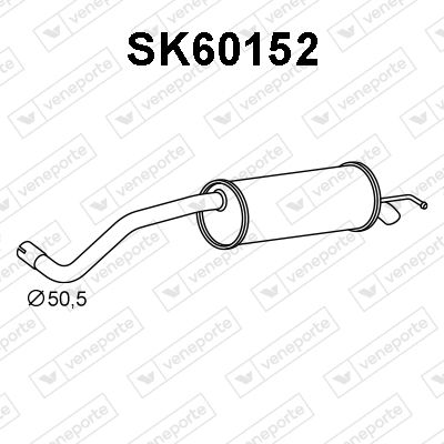 SK60152 VENEPORTE Глушитель выхлопных газов конечный