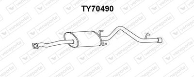 TY70490 VENEPORTE Глушитель выхлопных газов конечный